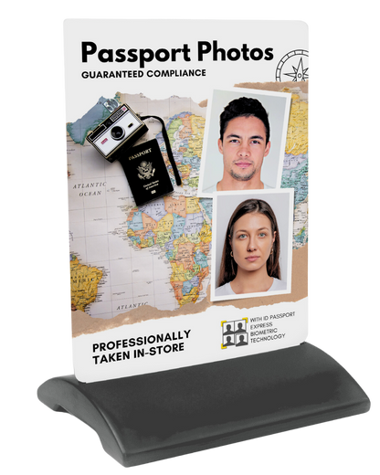 Passport Photo Sidewalk Sign